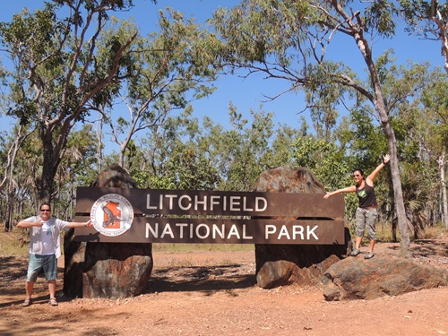 Swim in billabong litchfield national park2